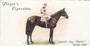 1933 Player's Derby and Grand National Winners #25 April the Fifth Front